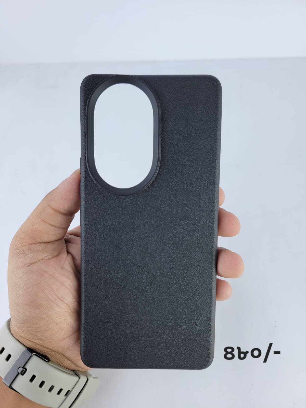 Honor 200 Pro Soft Silicon Case With Leather Texture